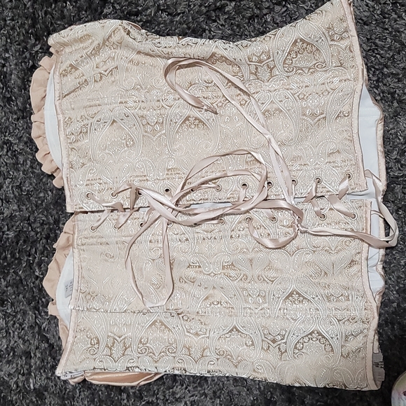 Corset wired/boned with lacing Sz 3xl - Picture 2 of 6